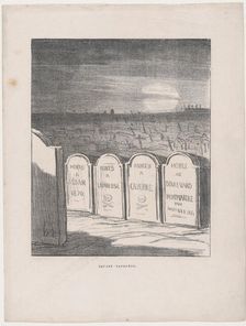 Square Napoléon, 1870. Creator: Honore Daumier