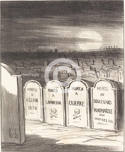 Square Napoléon, 1870. Creator: Honore Daumier.
