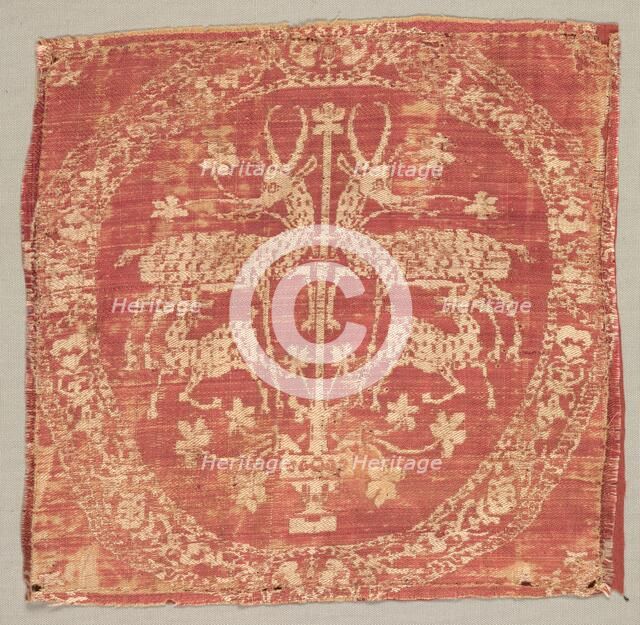 Square Ornament from a Tunic, 8th century. Creator: Unknown.