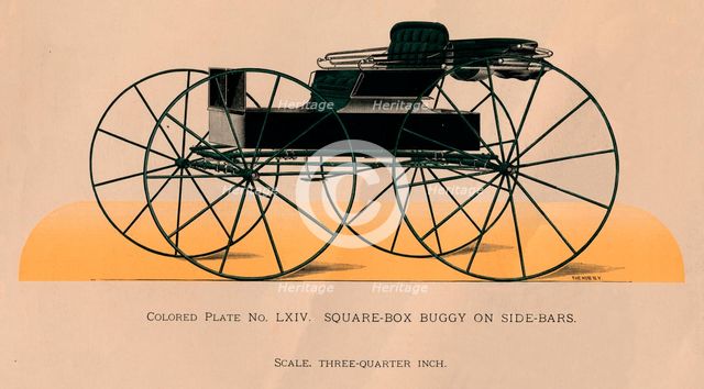 'Square-Box Buggy On Side-Bars', 1885. Creator: Unknown.