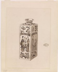 Square Canister with Long Neck, 1878. Creator: James Abbott McNeill Whistler
