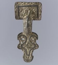 Square-Headed Bow Brooch, Frankish, 530-560. Creator: Unknown