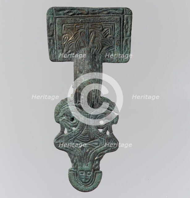 Square-Headed Bow Brooch, Frankish, 530-560. Creator: Unknown.