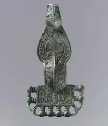 Square-Headed Bow Brooch, Frankish, 6th century. Creator: Unknown