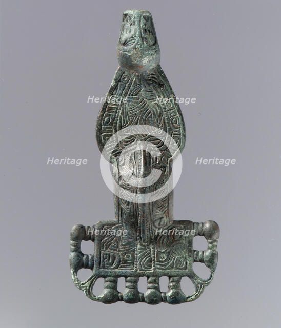 Square-Headed Bow Brooch, Frankish, 6th century. Creator: Unknown.