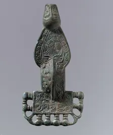 Square-Headed Bow Brooch, Frankish, 6th century. Creator: Unknown