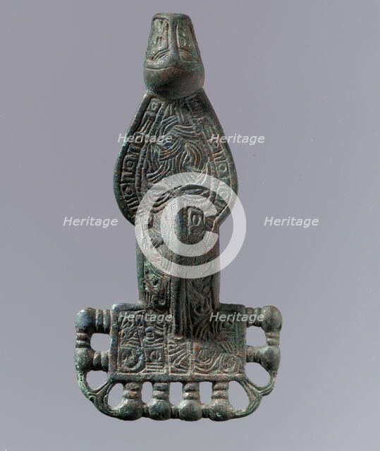 Square-Headed Bow Brooch, Frankish, 6th century. Creator: Unknown.