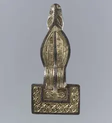 Square-Headed Bow Brooch, Frankish, second half 6th century. Creator: Unknown