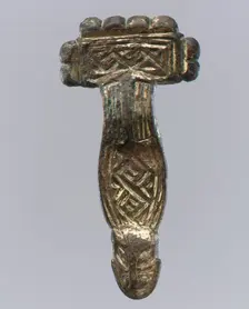 Square-Headed Bow Brooch, Langobardic, first half of 6th century. Creator: Unknown