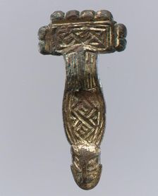 Square-Headed Bow Brooch, Langobardic, first half of 6th century. Creator: Unknown