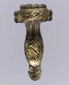 Square-Headed Bow Brooch, Langobardic, first half of 6th century. Creator: Unknown
