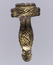 Square-Headed Bow Brooch, Langobardic, first half of 6th century. Creator: Unknown