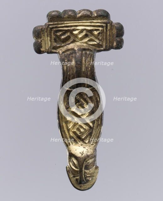 Square-Headed Bow Brooch, Langobardic, first half of 6th century. Creator: Unknown.