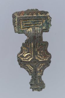 Square-Headed Brooch, Anglo-Saxon, first half 6th century. Creator: Unknown