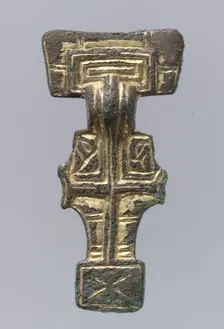 Square-Headed Brooch, Anglo-Saxon, first half 6th century. Creator: Unknown