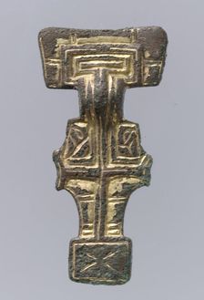 Square-Headed Brooch, Anglo-Saxon, first half 6th century. Creator: Unknown