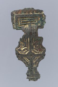 Square-Headed Brooch, Anglo-Saxon, first half 6th century. Creator: Unknown