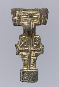 Square-Headed Brooch, Anglo-Saxon, first half 6th century. Creator: Unknown