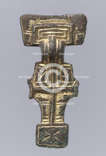 Square-Headed Brooch, Anglo-Saxon, first half 6th century. Creator: Unknown.