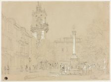 Square in Aix-en-Provence, n.d. Creator: Unknown