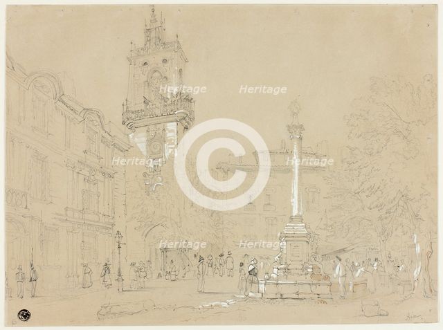 Square in Aix-en-Provence, n.d. Creator: Unknown.