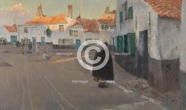 Square in Flanders, 1897. Creator: Albert Baertsoen.