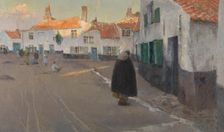 Square in Flanders, 1897. Creator: Albert Baertsoen