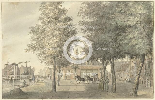 Square in the village of Zuilen, 1757-1822. Creator: Hermanus Petrus Schouten.