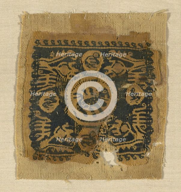 Square Panel, Egypt, Roman period (30 B.C.- 641 A.D.), 5th/6th century. Creator: Unknown.
