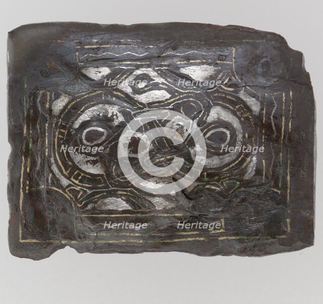 Square Plaque, Frankish, 6th-7th century. Creator: Unknown.