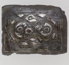 Square Plaque, Frankish, 6th-7th century. Creator: Unknown
