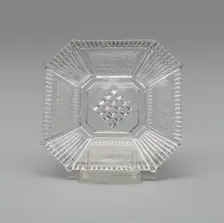 Square plate, c. 1860. Creator: Unknown