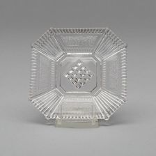 Square plate, c. 1860. Creator: Unknown