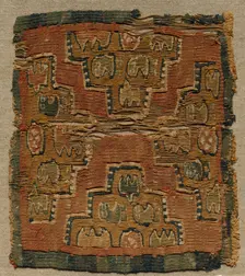Square, Probably a Segmentum from a Tunic, 800s. Creator: Unknown