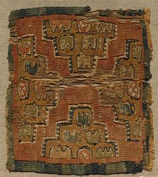 Square, Probably a Segmentum from a Tunic, 800s. Creator: Unknown