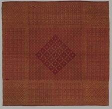 Square, Probably Head Wrapper, late 1800s. Creator: Unknown