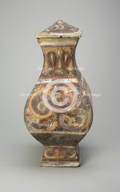Square-Sectioned Jar (Fanghu), Western Han dynasty (206 B.C.-A.D. 9). Creator: Unknown.