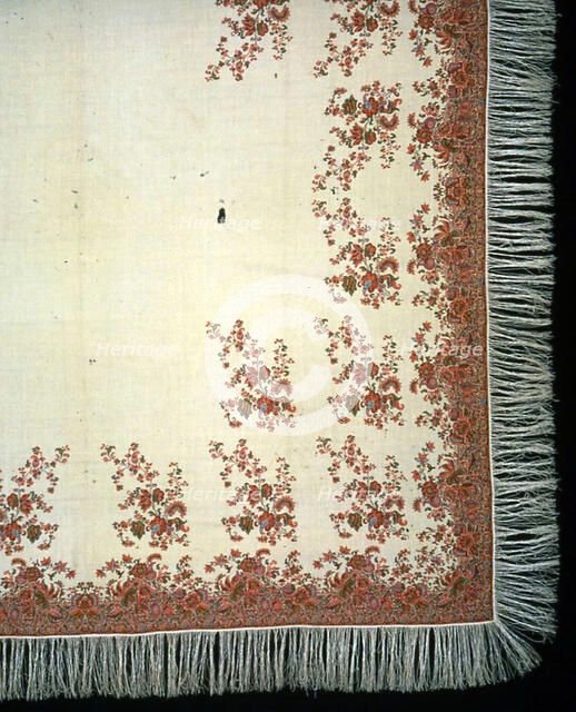 Square Shawl, England, 1840. Creator: Unknown.