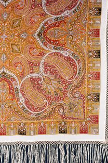 Square Shawl, England, 1867/1900. Creator: Unknown