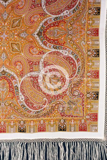 Square Shawl, England, 1867/1900. Creator: Unknown.