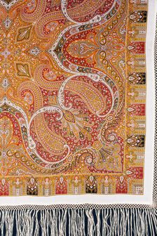 Square Shawl, England, 1867/1900. Creator: Unknown