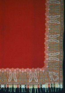 Square Shawl, France, 1850/75. Creator: Unknown