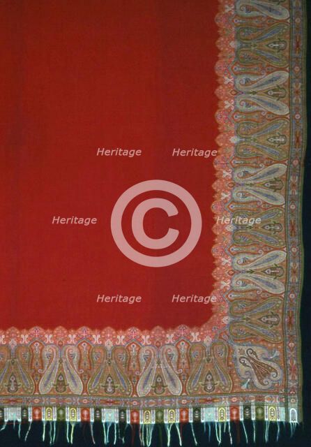 Square Shawl, France, 1850/75. Creator: Unknown.