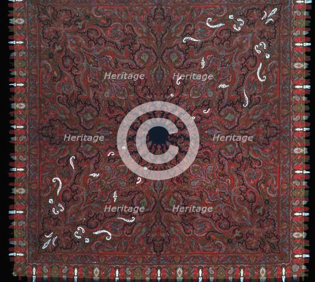 Square Shawl, France, 1870s. Creator: Unknown.