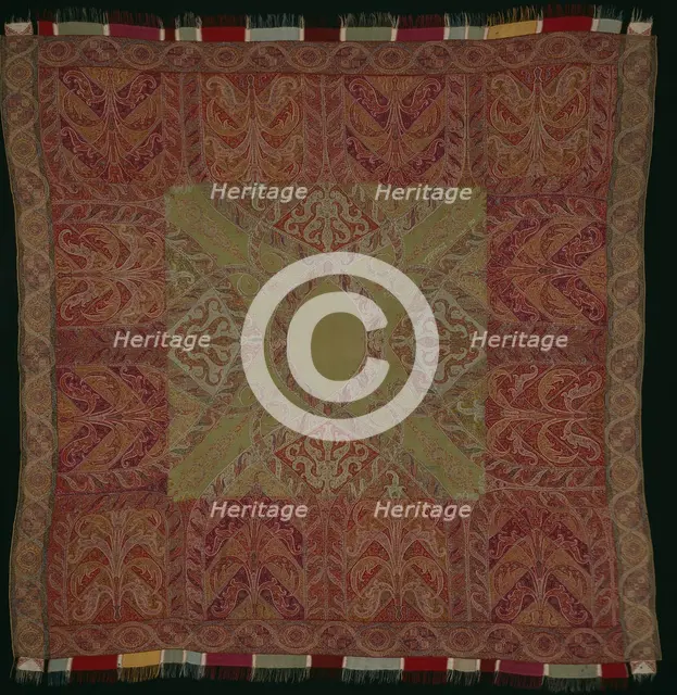 Square Shawl, India, 1840/45. Creator: Unknown.