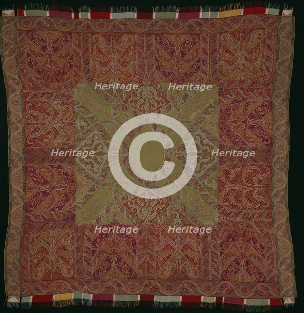 Square Shawl, India, 1840/45. Creator: Unknown.