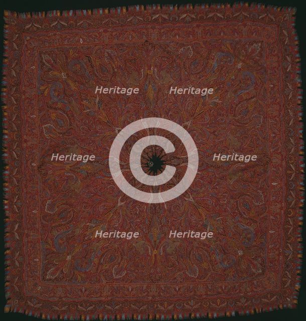 Square Shawl, India, 1870s. Creator: Unknown.