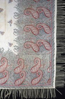 Square Shawl, Paisley, 1860/70. Creator: Unknown