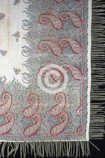 Square Shawl, Paisley, 1860/70. Creator: Unknown.
