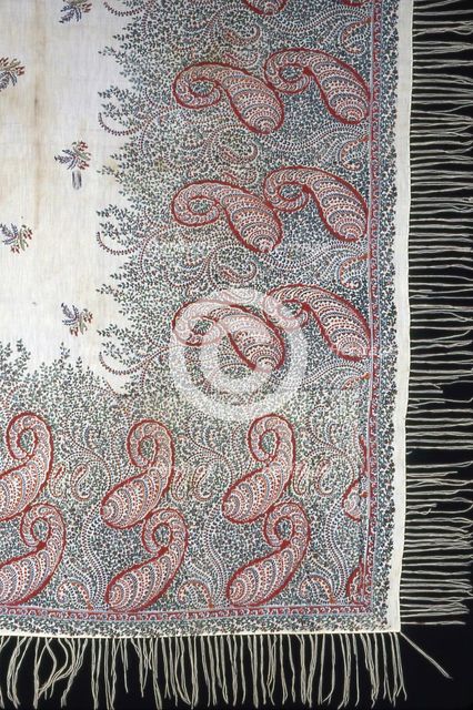 Square Shawl, Paisley, 1860/70. Creator: Unknown.